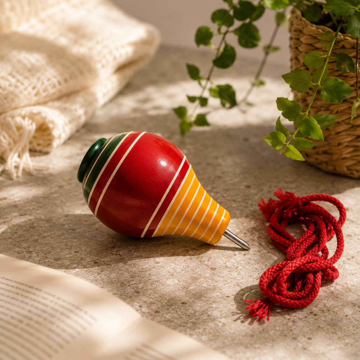 Whizzy Top | Handcrafted Channapatna Wooden Spinning Top