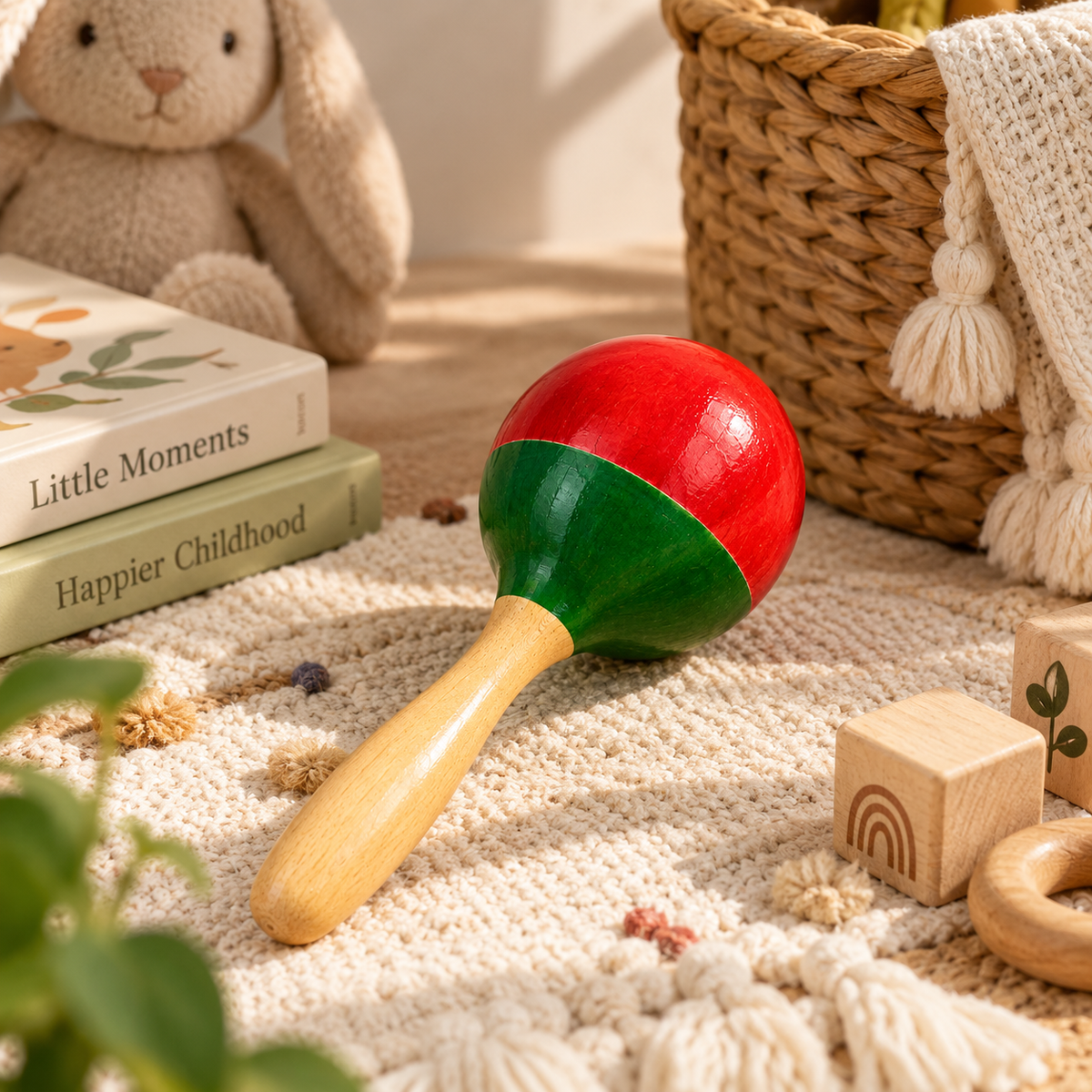 Jingle Ball | Handcrafted Channapatna Wooden Rattle