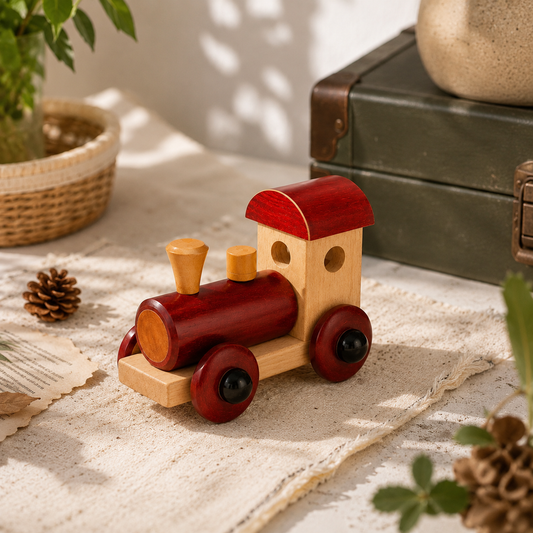 Tooty Train | Handcrafted Channapatna Wooden Push Toy