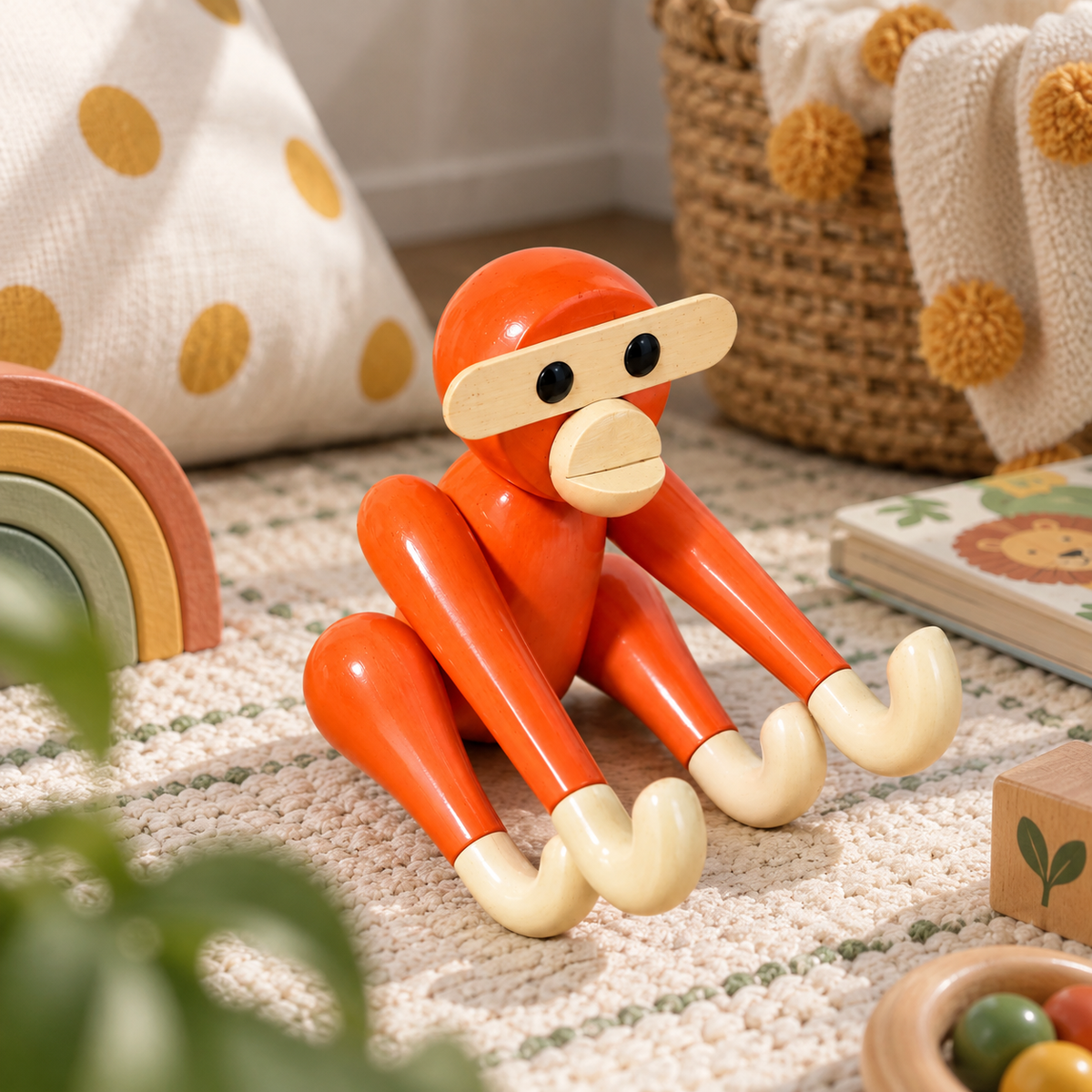 Momo Monkey | Handcrafted Channapatna Wooden Flexi Toy