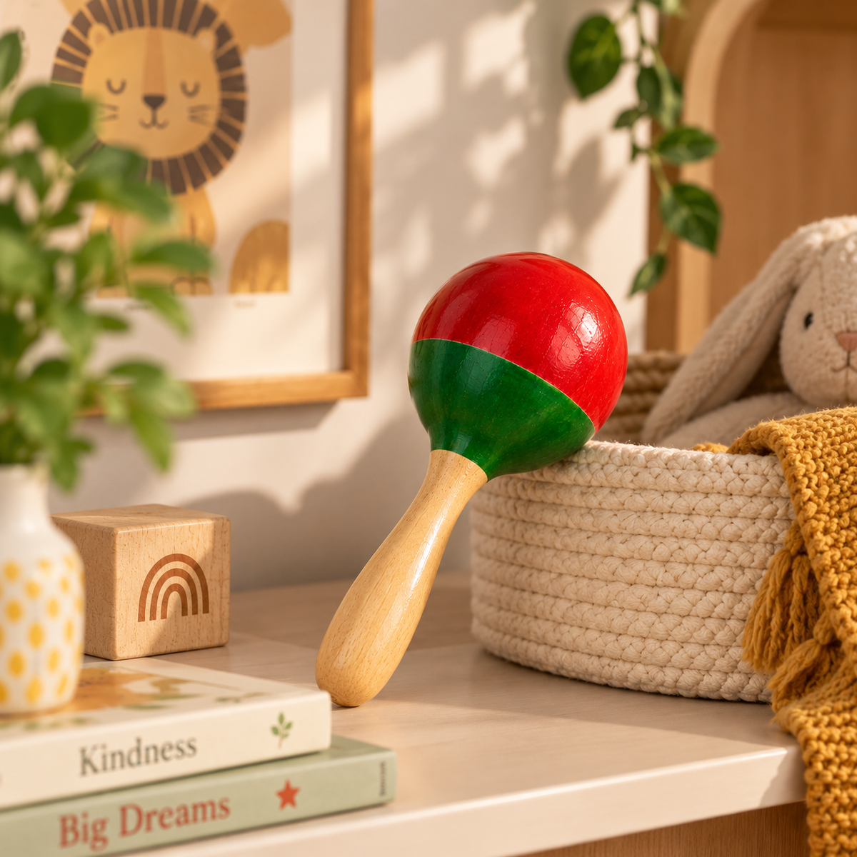Jingle Ball | Handcrafted Channapatna Wooden Rattle